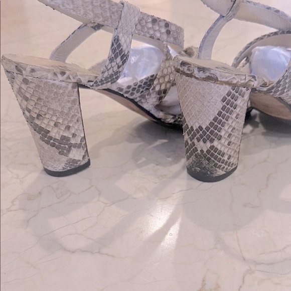 Granello Italian Vintage Python Snakeskin Strappy Heels - Picture 8 of 11
